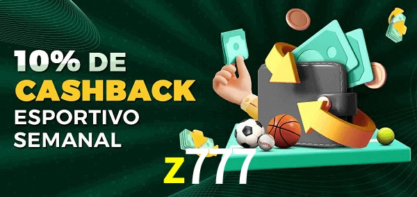 10% de bônus de cashback na z777